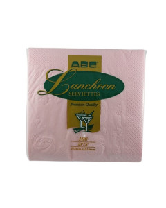 Napkin Luncheon 2Ply Qtr Fold – 315 x 315mm (2000) – Pink