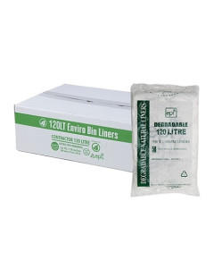 Austar EPI120T Contractor Degradable Garbage Bag 120LT - Clear (200)