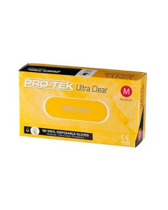 Pro-Tek™ GUCLP-M Vinyl Gloves Medium – Lightly Powdered - Clear (100)