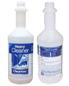 Ecolab® 7751990 Cleantec Dispensing Bottle - Printed Heavy Cleaner Non-Hazardous 750ml - Empty Bottle