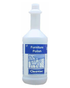 Ecolab® 7764990 Cleantec Dispensing Bottle - Printed Furniture Polish 750ml - Empty Bottle