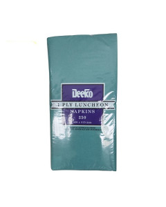 D113524 Napkin Lunch 1 Ply  320mm x 315mm PK250 – Bottle Green