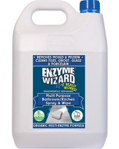 Enzyme Wizard™ EWMM5L Multi-Purpose Bathroom & Kitchen Spray and Wipe 5L