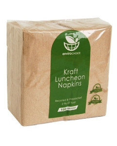 Envirochoice EC-NL0116 Napkin Luncheon 2Ply GT Fold – 300 x 300mm (2000) - Kraft