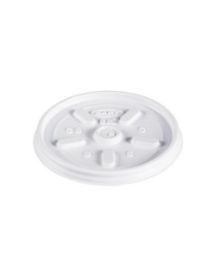 Castaway® D8JL Dart® Cup Lid 8oz (237 mL) White Vented (1000)