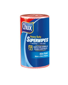 Chux® 9305R Superwipes® Heavy Duty Roll 30cm x 45m Red