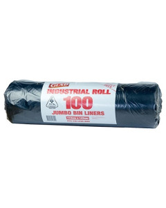 Glad® B201 Heavy Duty Wheelie Bin Liner 240L Black (100)