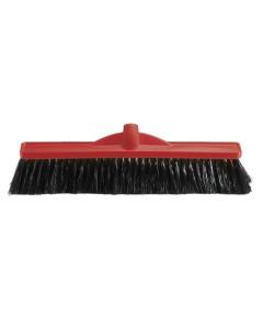 Oates® 164715 Medium Platform Broom Polypropylene Backed – Head Only - 450mm - Red