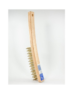 Oates® B-14014 4Row Brass Wire Brush – Wood & Brass