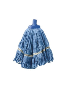 Oates® 165926 Duraclean® Hospital Launder Round Cut Mop Head Refill 350g - Blue