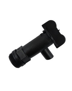 Drum Tap Moulded 22mm Fine Thread for 25L Drum - Black