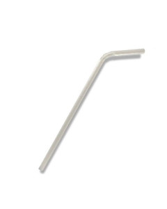 Pac Trading PSFWHITE Paper Straw Flexi - Plain White (2500)