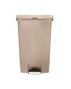 Rubbermaid® 1883460 Slim Jim® Streamline™ Step-On Front Step Bin 68L - Beige