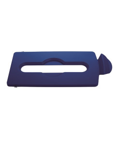 Rubbermaid® 2007890 Lid Insert Slot Top – Slim Jim® Recycling System – Blue