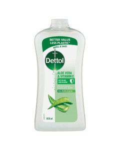 Dettol 3249524 Liquid Hand Wash Aloe Vera and Vitamin E Refill 950mL