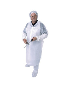 Pro-Vale DPEA500 Disposable LDPE Apron 800X1400mm – White (50)