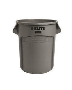 Rubbermaid® FG262000GRAY Brute® Vented Round Base Container 76L - Grey