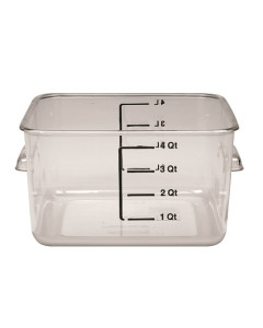 Rubbermaid® FG630400CLR Square Storage Container 3.8L - Clear