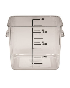 Rubbermaid® FG630600CLR Square Storage Container 5.7L - Clear