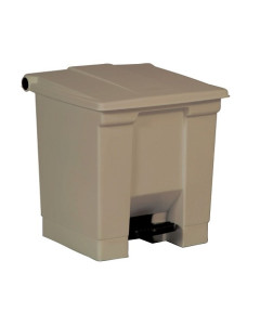 Rubbermaid® Legacy FG614300BEI Step-On Pedal Plastic Waste Bin 30L – Beige