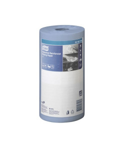 Tork® 2340770 Industrial Reinforced Wiping Paper Small 4Ply 24.5cmx70m (4) - Blue