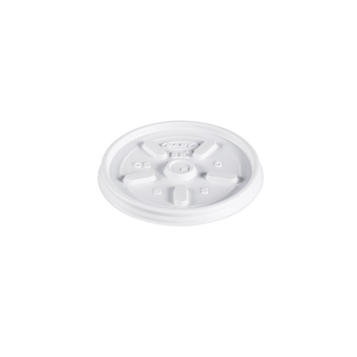 Castaway® Cup Lid 237 ml White Vented (1000) - Hanleys