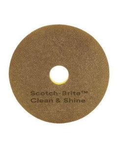 Scotch-Brite™ XE006001129 Clean & Shine Dual Purpose Floor Pad 40cm - Yellow/Grey