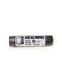 Austar AP240LT All Purpose Garbage Bag 240L Black (200)