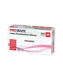 ProSafe™ LPPSML-M Latex Examination Gloves Lightly Powdered Medium (100)