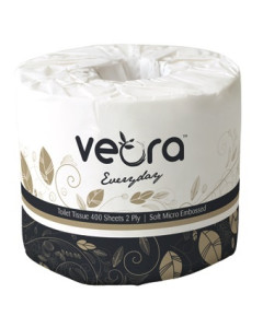 Veora™ 22003F Everyday Toilet Roll Embossed 2 Ply 48 Rolls x 400 Sheets