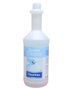 Ecolab® 7752290 Cleantec Dispensing Bottle - Printed General Cleaner 750ml - Empty Bottle