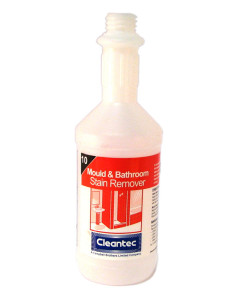 Ecolab® 7760990 Cleantec Dispensing Bottle - Printed Mould & Bathroom Stain Remover 750ml - Empty Bottle