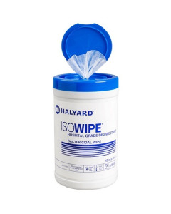 Halyard* 6835 Isowipe* Hospital Grade Disinfectant Wipes 12 canisters x 75 wipes