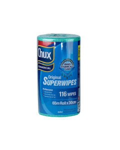 Chux® 9316G Superwipes® Perforated Roll 30cm x 65m - Green