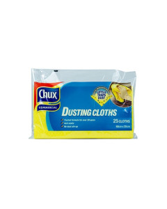Chux® 09752 Anti Static Dusting Cloths 60x30cm 5xPk25 - Yellow