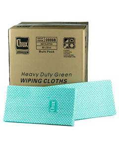Chux® 09888 Superwipes® Heavy Duty Wiping Cloths 60x30cm Bulk Box350 – Green