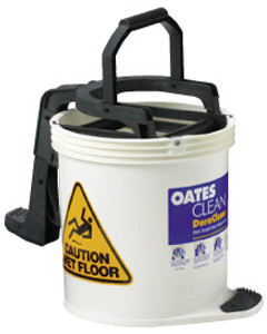 Oates® 165435z DuraClean® Mark II Roller Wringer Bucket 15L - White