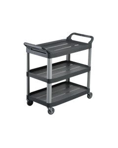 Oates® 165943 Utility Cart 3 Tier Multipurpose – Charcoal