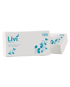 Livi® 1415 Essentials Ultraslim Hand Towel 2 Ply 16 packs x 150 sheets