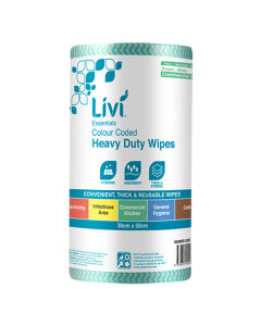 Livi® 6006 Commercial Wipes Roll 30cm x 45m - Green