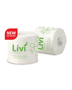 Livi® 7008 Everyday Toilet Rolls 2 Ply 48 Rolls x 400 Sheets