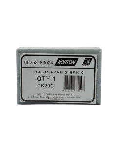 Norton GB20C BBQ Plate Cleaning Griddle Brick.