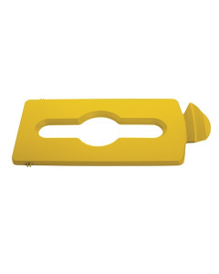 Rubbermaid® 2007883 Lid Insert Slot Top – Slim Jim® Recycling System – Yellow