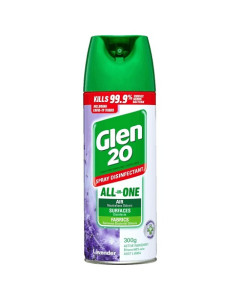 Glen 20 0357053 All-In-One Hospital Grade Disinfectant Spray Lavender Scent 300g