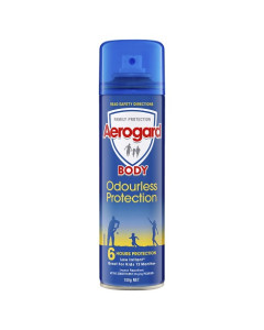 Aerogard 106368 Odourless Protection Insect Repellent Aerosol Spray 12x150g