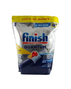 Finish® 3204880 Quantum All in 1 Lemon Dishwasher 100tablets