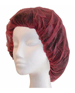 Pro-Val DPE21RR Round Bouffant Cap 21 Inch Red (1000)