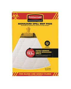 Rubbermaid® 2017060 Absorb Biohazard Spill Mop Pads – 10 Pads