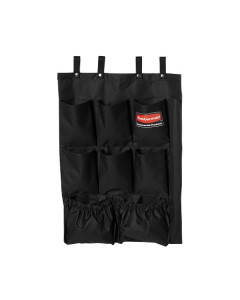 Rubbermaid® FG9T9000BLA 9 Pocket Executive Organiser Hanging Cart Caddy - Black