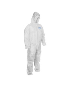 Combat 300100L Disposable Polypropylene Coverall Large White